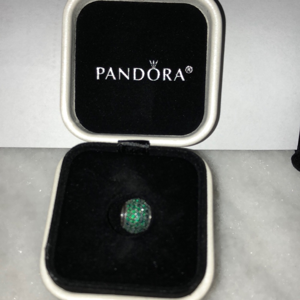 Brand new aqua crystal pandora charm